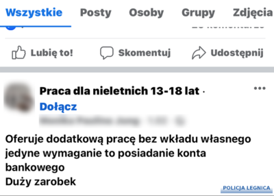 UWAGA NA FAŁSZYWE OFERTY PRACY W SIECI DLA NASTOLATKÓW