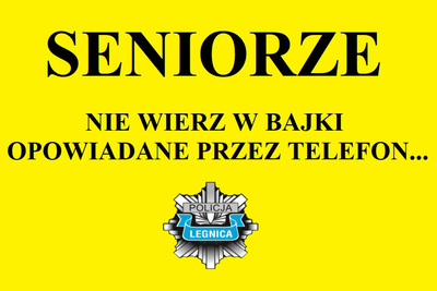 Seniorzy bądźcie czujni! Legniczanka została oszukana metodą na wnuczka i straciła 31 tys. zł.