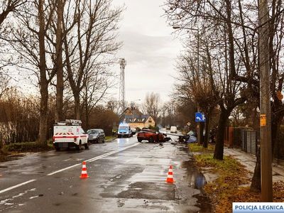 Nietrzeźwy kierujący spowodował wypadek drogowy