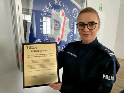 Podziękowania dla legnickich policjantów za zaangażowanie podczas powodzi 2024