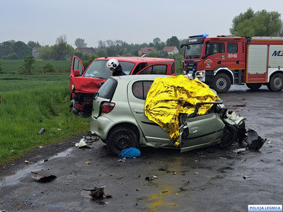 Tragiczny wypadek na drodze między Legnickim Polem a Biskupicami