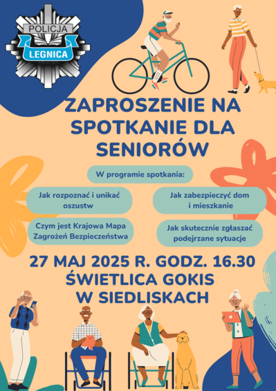 Spotkanie dla seniorów w Siedliskach– porozmawiajmy o bezpieczeństwie