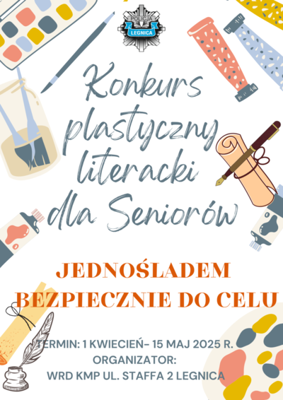 Jeszcze kilka dni zostało do udziału w konkursie plastyczno-literackim "Jednośladem bezpiecznie do celu"!