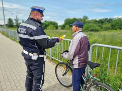 Działania „Bezpieczny Rowerzysta”. Legniccy policjanci podsumowali wyniki akcji