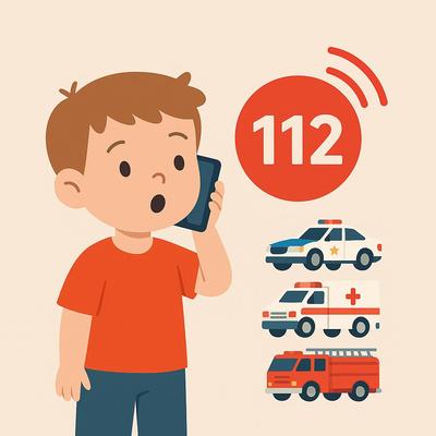 Uczmy dzieci, jak korzystać z numeru alarmowego 112 to nie zabawa!