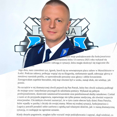 Policjantem jest się zawsze sercem, odwagą i gotowością do pomocy