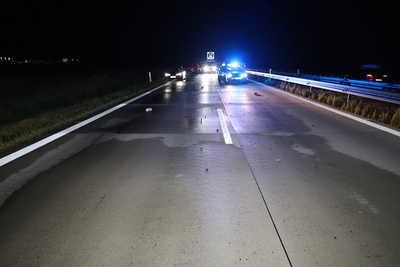 Tragiczny wypadek na autostradzie A4  pieszy zginął na miejscu