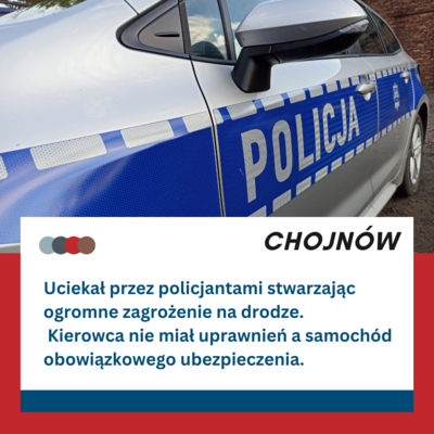 Pościg ulicami Chojnowa. 31-latek zatrzymany przez policjantów