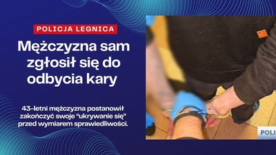 Mężczyzna sam zgłosił się do odbycia kary nietypowa historia z Legnicy