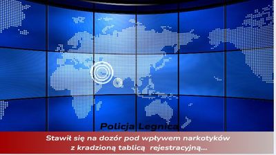 Stawił się na dozór z kradzioną tablicą rejestracyjną