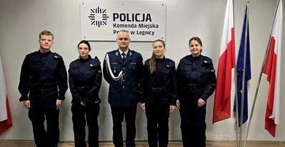 NOWI FUNKCJONARIUSZE ZASILILI SZEREGI LEGNICKIEJ POLICJI