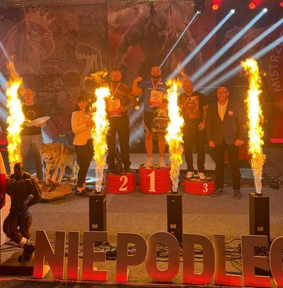 Asp. Paweł Dominiak zajął II miejsce w Mistrzostwach Polski Niepodległej Służb Mundurowych w wyciskaniu sztangi leżąc!