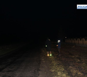 Piesi! - bez odblasków Was nie widać - a to krok do tragedii!