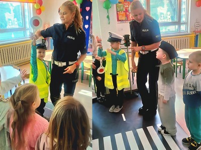Wizyta policjantki w przedszkolu "Miedziany Krasnalek"