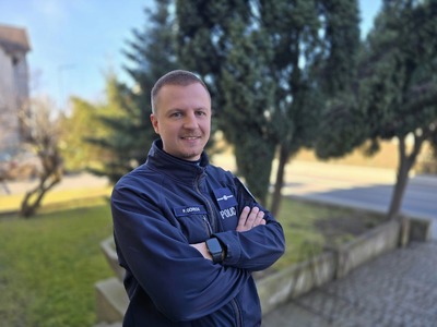 #SuperDzielnicowy2026 – tym razem przedstawiamy mł. asp. Patryka Góreckiego