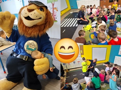 Legnicka policjantka odwiedziła przedszkolaki w "Ślimaczku"